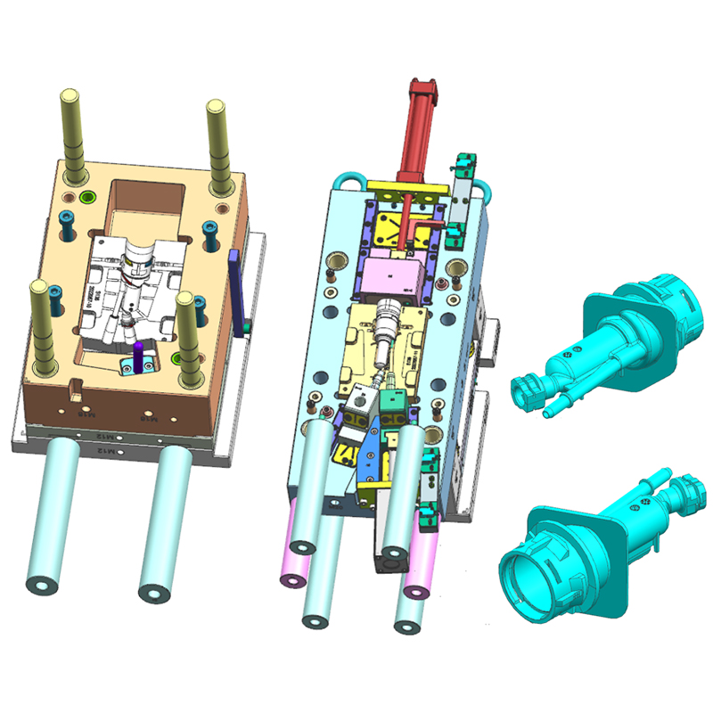 Cylinder block automobile brake injection mold design picture